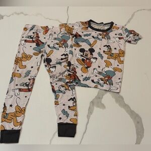 NWOT Disney park theme inspired pajamas (bamboo) Made By Molly 3T Mickey Mouse